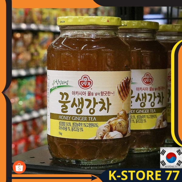 

MINUMAN KOREA HALAL/MINUMAN KOREA INSTAN OTTOGI HONEY GINGER TEA-TEH JAHE MADU ASLI 1 KG ORI IMPORT