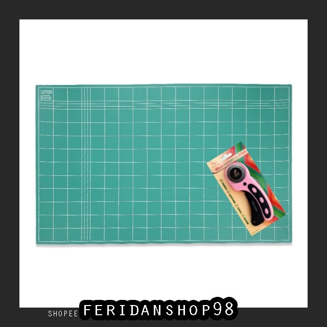 

FS340 CUTTING MAT PAKET HEMAT CUTTING ATK MAT A2 2 SISI ROTARY CUTTER FREYA REFILL BY FERIDANSHOP98