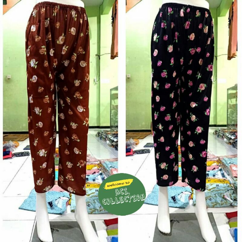 Celana Harian Santai Panjang Wanita Motif / Celana Aladin los motif / Grosir aladin Motif Murah