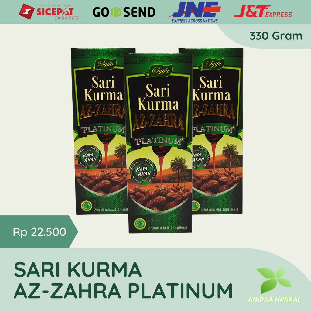 

Sari Kurma Az Zahra Platinum 330Gram Asli Original Azzahra