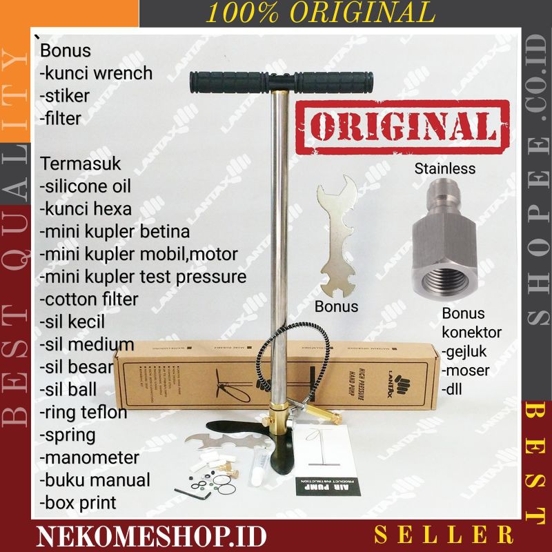 POMPA PUMP KOMPA PCP HILL BULL GX 4500 PSI POMPA SENAPAN ANGIN PAINTBALL GUN ORIGINAL IMPORT LTX029