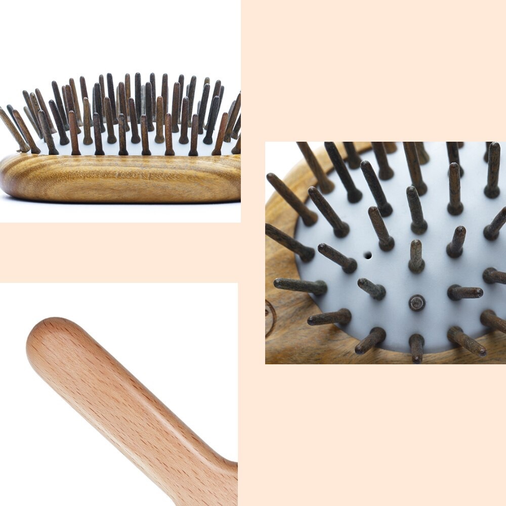 SMATE Hair Care Massage Comb - Sisir Rambut Pemijat Kulit Kepala Bahan Kayu Asli Alami dan Ringan