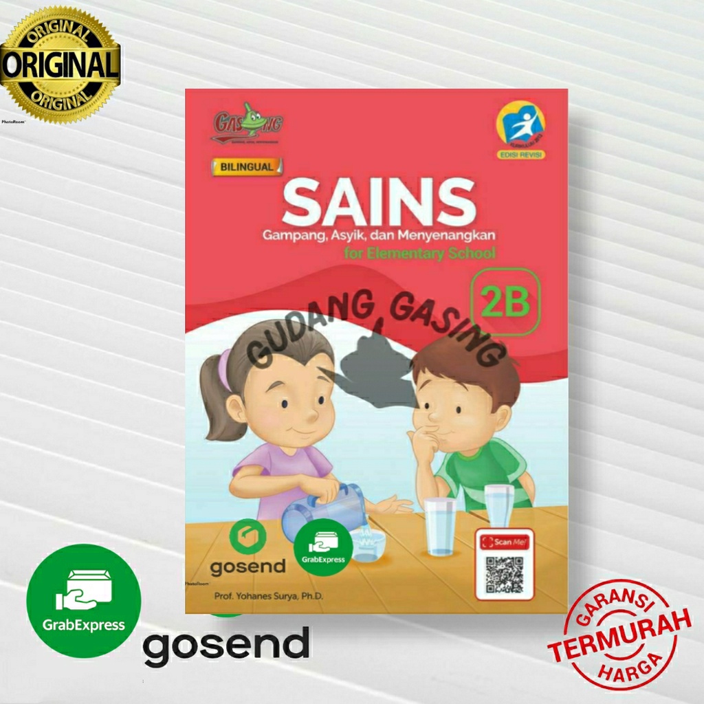 Buku SAINS GASING Kelas 2B BILINGUAL SD  Kurikulum 2013 K13 Bilingual Karangan Prof. Yohanes Surya