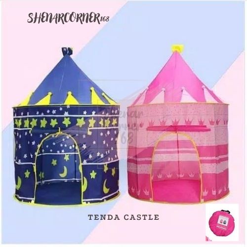 SHENAR TENDA ANAK CASTLE / TENDA MAIANAN ANAK / TENDA MAIN RUMAH RUMAHAN PORTABLE MODEL CASTLE KIDS CAMPING INDOOR OUTDOOR , SHENARCORNER168