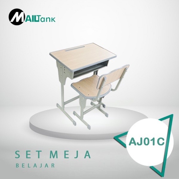 SET KURSI MEJA SEKOLAH LESSON LES MEJA BELAJAR TULIS MAILTANK AJ01