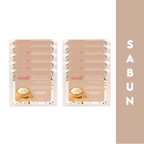 Ainie Extract Soap 70gr - Beras Jepang (isi 12pcs)