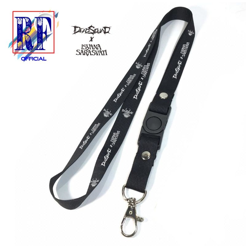 

lanyard gantungan NEW DEADSQUAD X ISYANA SARASVATI IL SOGNO band logo/kunci/tulisan/tali kartu nama/flashdisk/key/kartu nama/idcard/hp