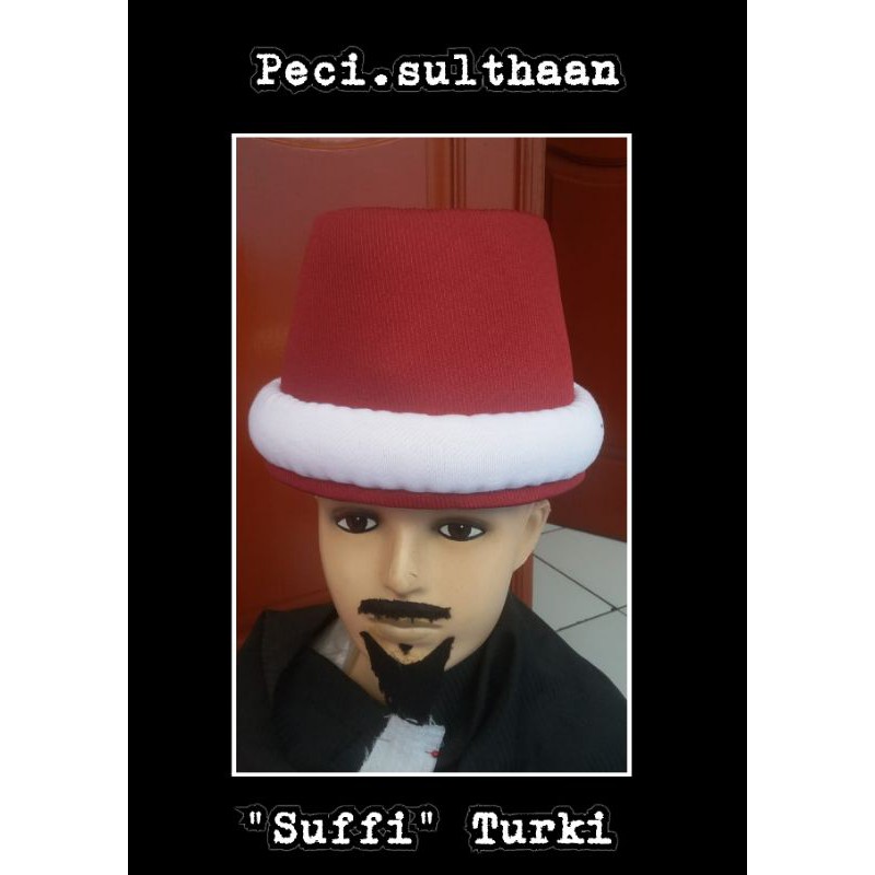 Peci sulthaan SUFFI Turki > Tinggi 15 cm
