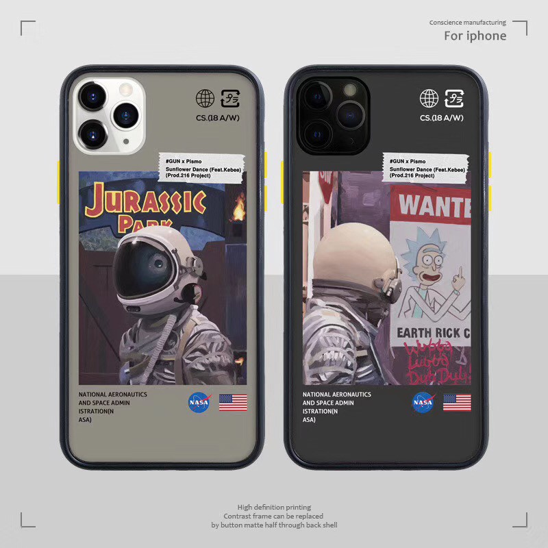 NASA Hard Case Matte Motif Astronot untuk Apple iPhone 11