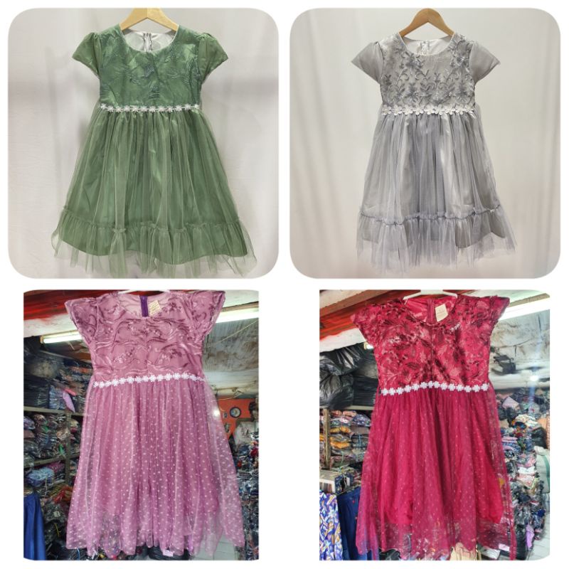 Dress Anak Novita / Dress Pesta Ulang Tahun Anak Usia 2 Thn-15 Thn