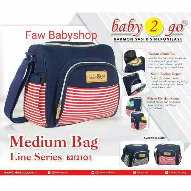 Tas Bayi Medium Line Series BABY 2 GO Diaper Bag - B2T2101