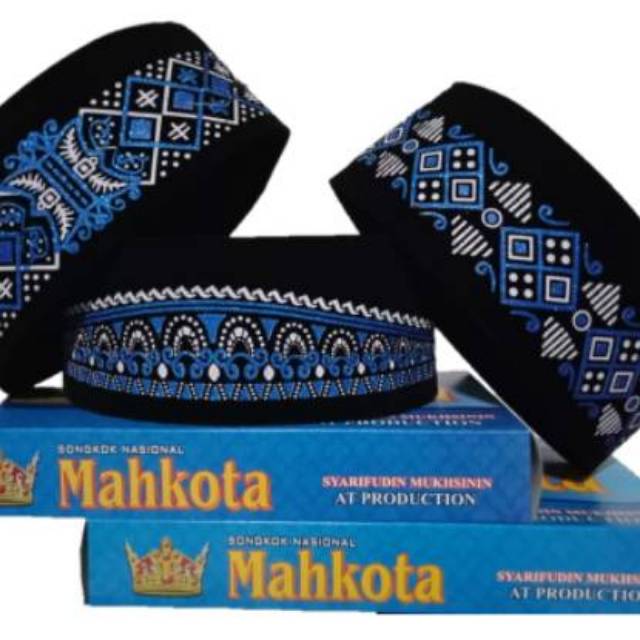peci motif batik songkok kopiah kopyah motif batik silver emas biru hijau