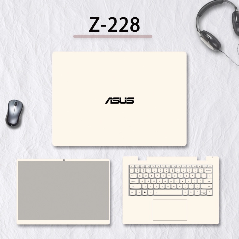 ASUS Vivo Book15 Sticker V5200 / V5000 Solid Color Protective Film Fearless Pro14 Hard Stone E410m Notebook a Bean 14s Computer Shell Film Tianxuan 2 Simple 15.6-inch Full Set