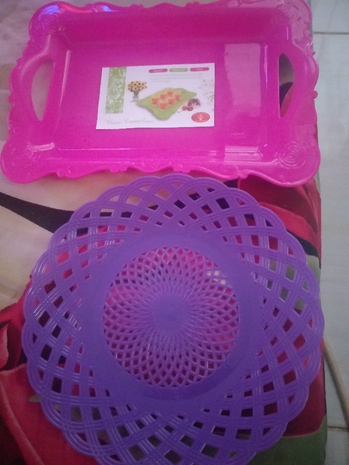 Piring Rotan / Anyam Plastik Jumbo