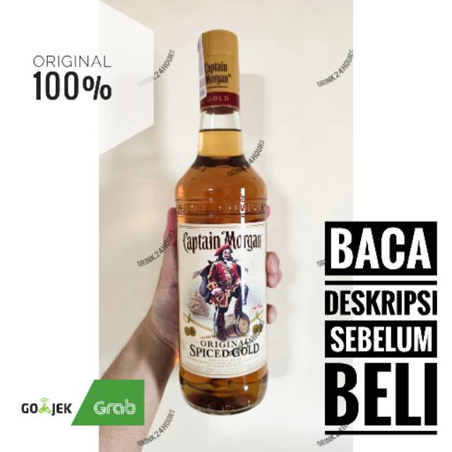 CAPTAIN MORGAN - 750ML - DISKON - ORIGINAL 100% - GROSIR - ECERAN