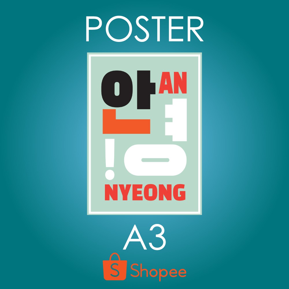 

Poster Annyeong ! - A3 - Bahasa Korea