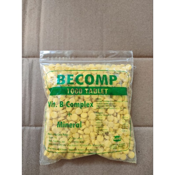 Becomp Vitamin B Complex Kompleks Hewan Kambing Sapi Kucing Anjing