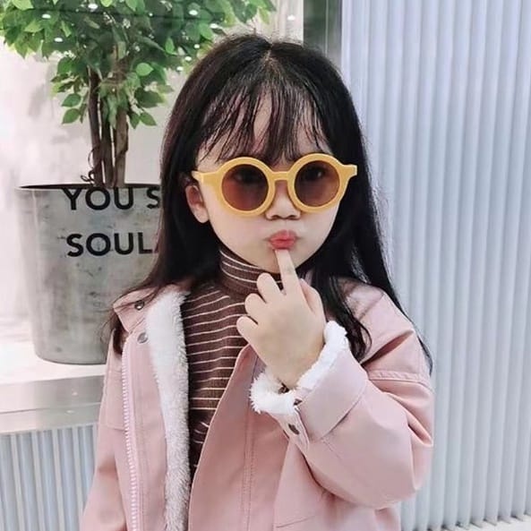 ♥TMALL88♥ Kacamata Anak New Trend Fashion Bulat Unisex