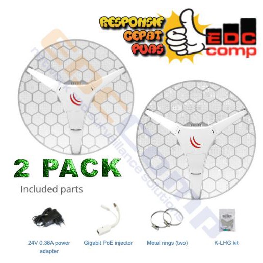 Embedded Wireless MikroTik RBLHGG-5acD-XL - RB LHG 5ACD XL 2PACK