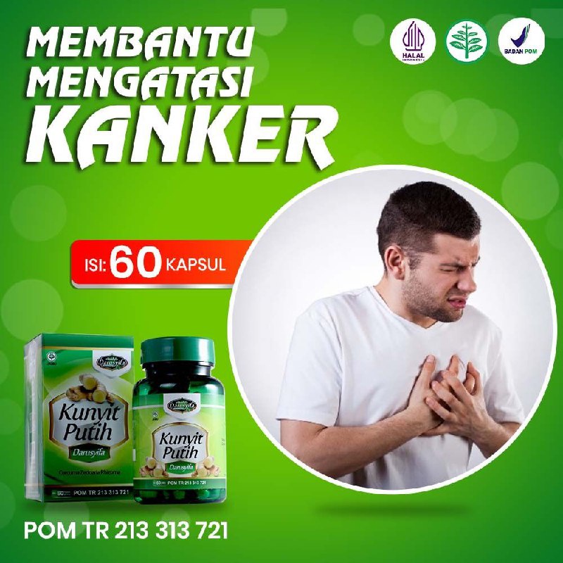

Kapsul Kunyit Putih Darusyifa Herbal Kista Miom Kanker