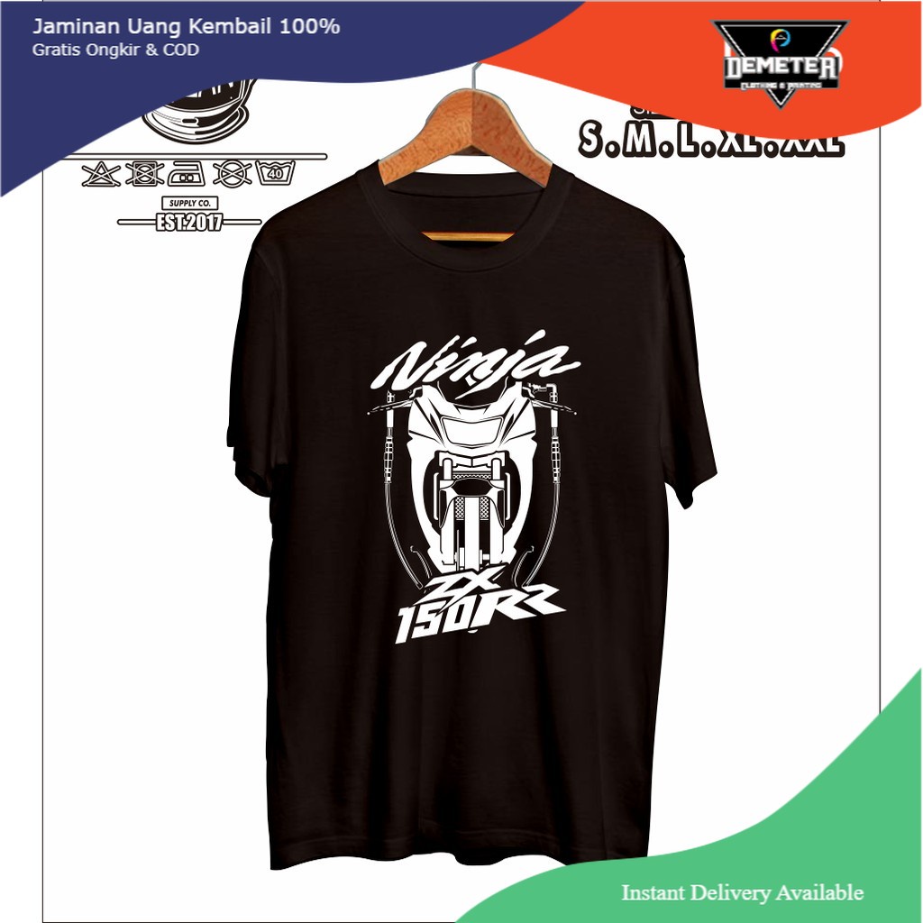 Kaos Baju Motor KAWASAKI NINJA 150 RR Racing Kaos Otomotif - Gilan Cloth