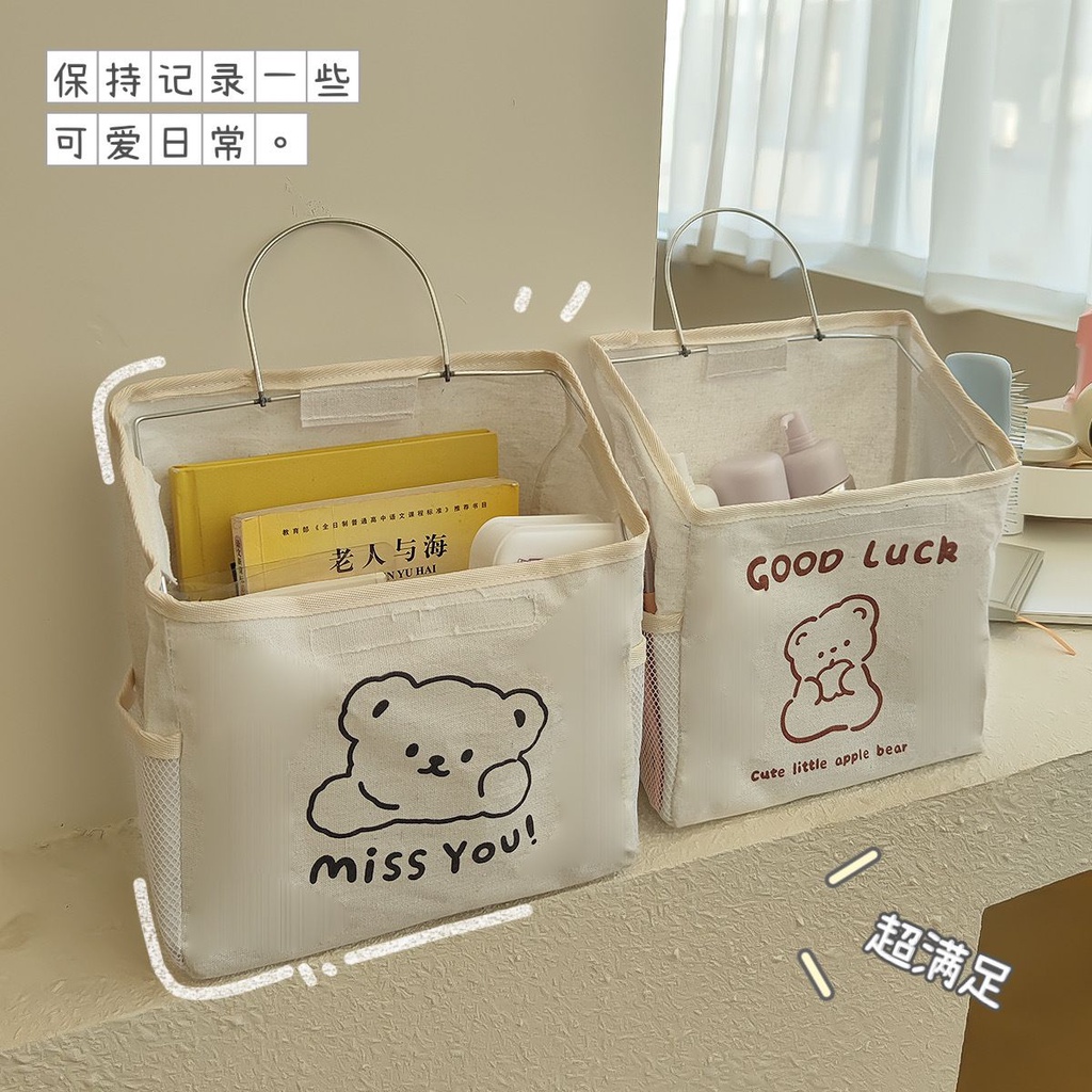 TAS GANTUNGAN DINDING / YUKI WALL STORAGE BAG / ORGANIZER BAG MOTIF LUCU / LAUNDRY BAG BEAR SERIES / KANTONG SERBAGUNA MULTIFUNGSI / BOX TEMPAT PENYIMPANAN PAKAIAN BARANG BUKU MAINAN / TAS SPREI BED COVER / CLOTH BAG / TEMPAT SELIMUT / QUILT BAG