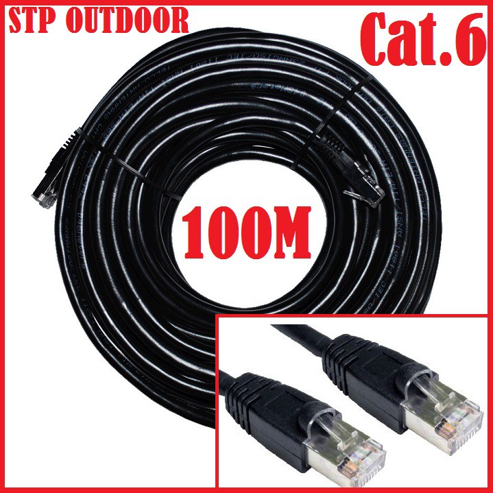 Kabel LAN OUTDOOR STP CAT6 100Meter FTP 100M Outdoor 100 Meter