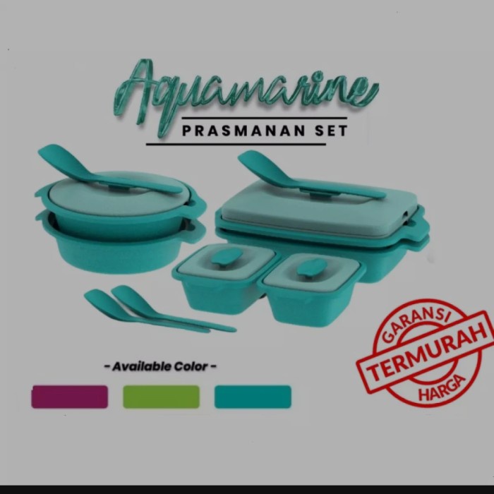 warmer-food- prasmanan set aquamarine biggy piknik - hijau -food-warmer.