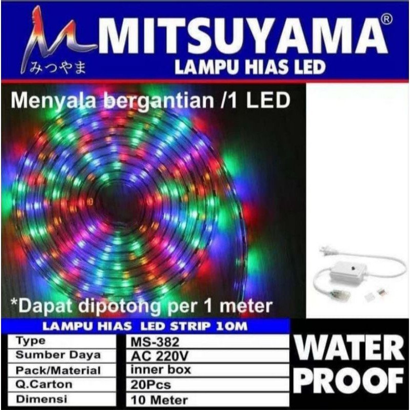 MITSUYAMA LAMPU HIAS LED RBG 10 M MS-382