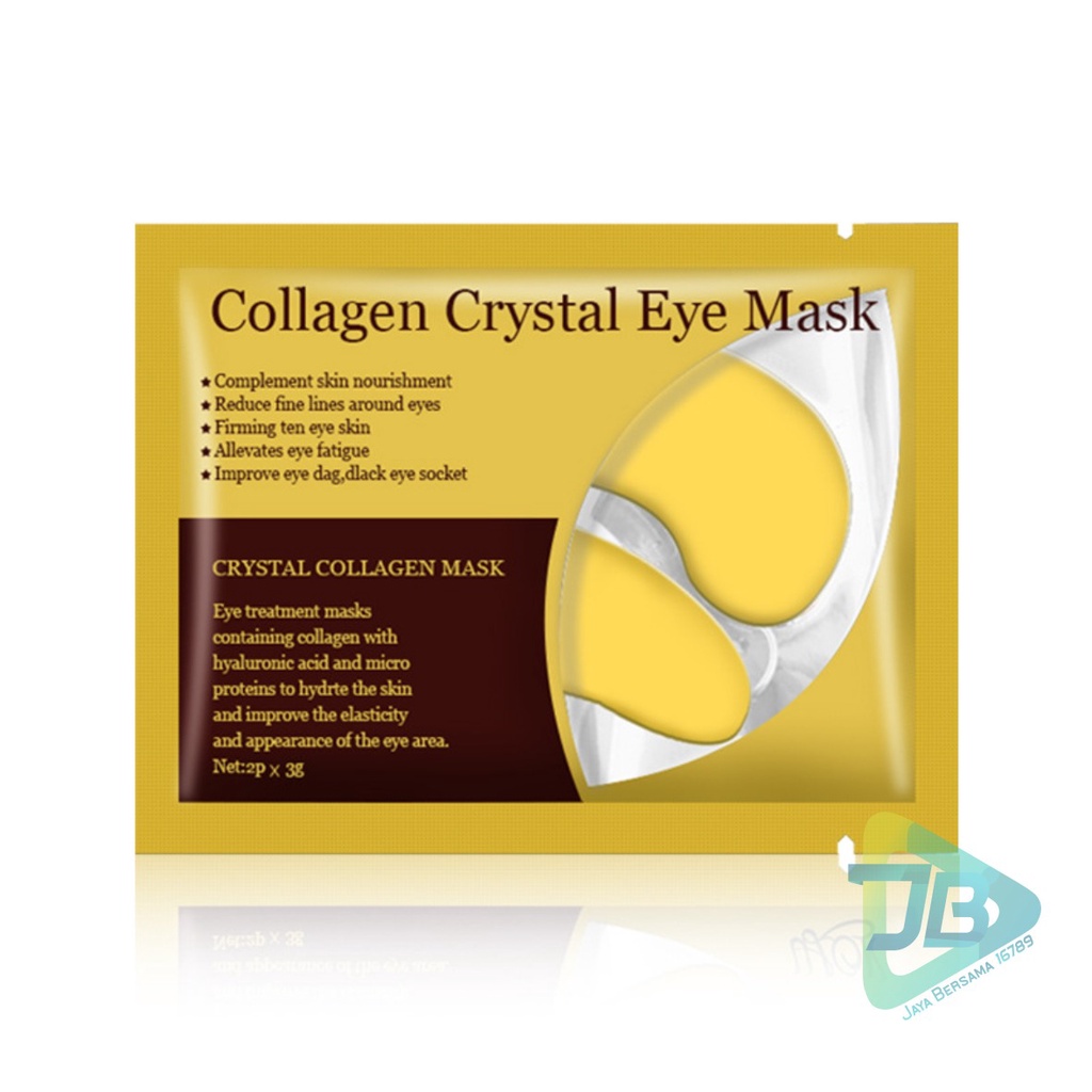 RT24 Masker Mata Crystal Collagen Gel Eye Mask gold Moisturizing Anti Aging penghilang kantung mata panda JB5246