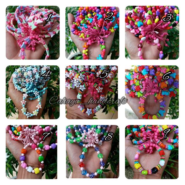 Gelang Anak Manik Manik 12pcs Grossir