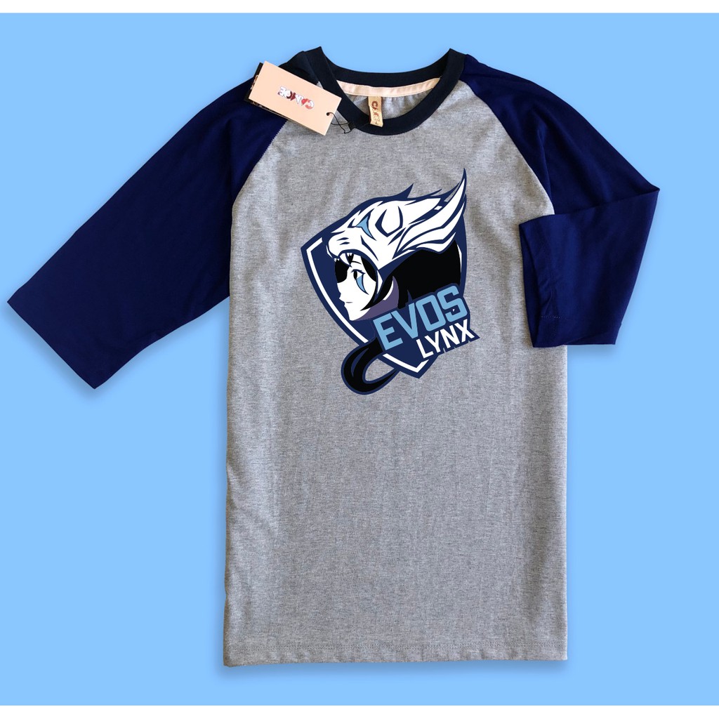 Kaos Raglan Gaming Evos Lynx Esports