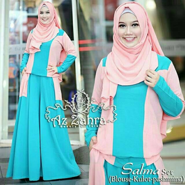 Setelan kulot simple murah SALMA SET by AzZahra