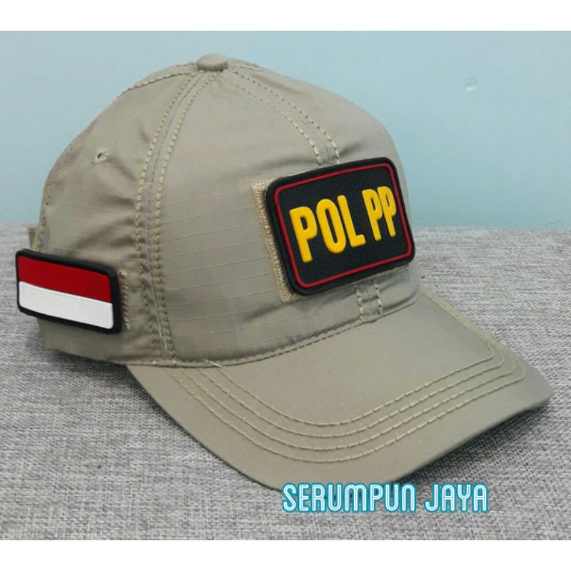 TOPI POL PP KREM - TOPI POL PP VELCRO 3PATCH  KREM - TOPI SATPOL PP VELCRO + PATCH