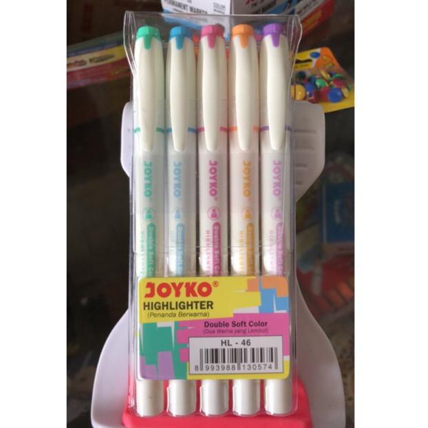 

yT1Code Highlighter / penanda warna Pastel HL-46 ( 2 in 1 ) isi 5pcs Joyko(N9W7) (siap Kirim)