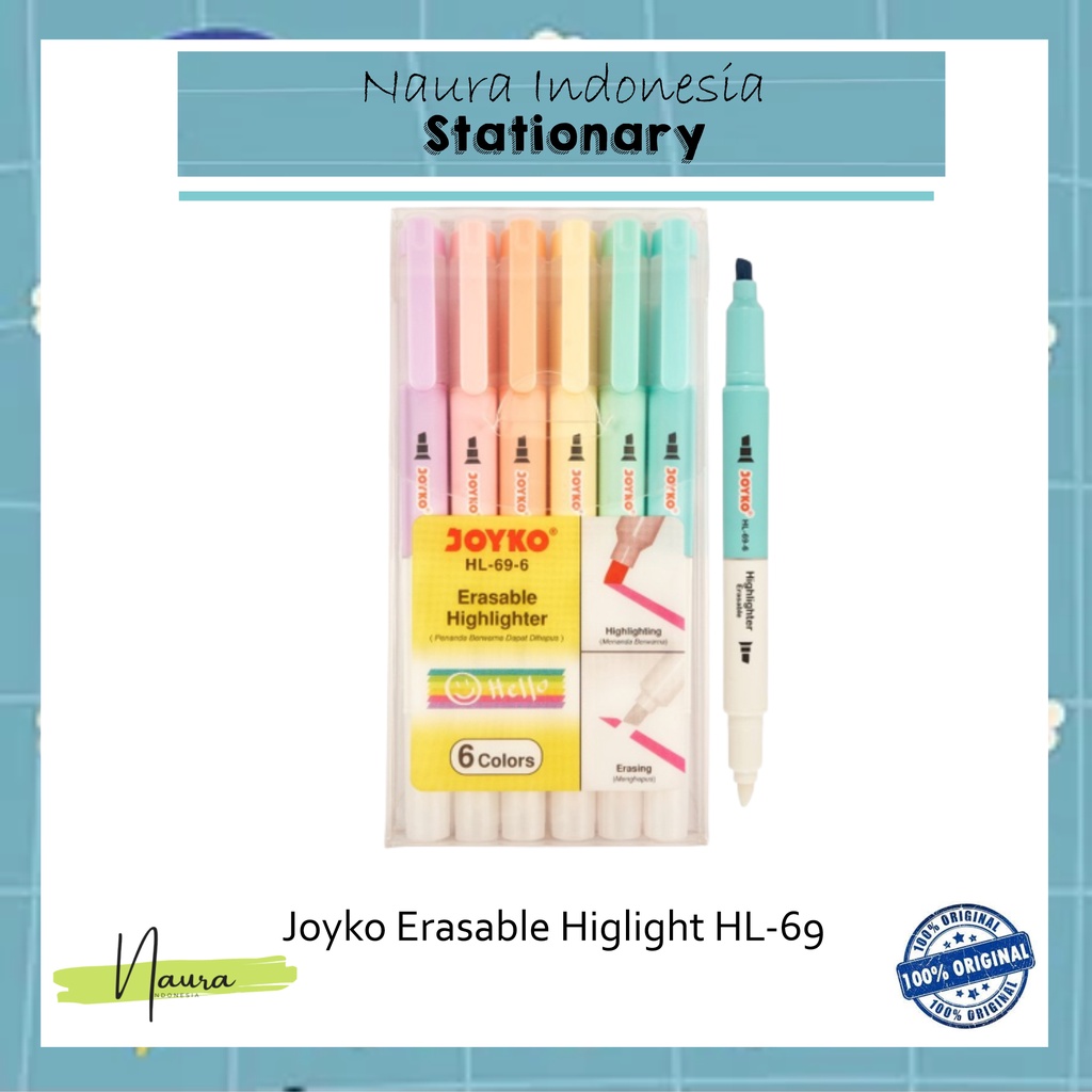 

Erasable Highlighter HL-69 6 warna