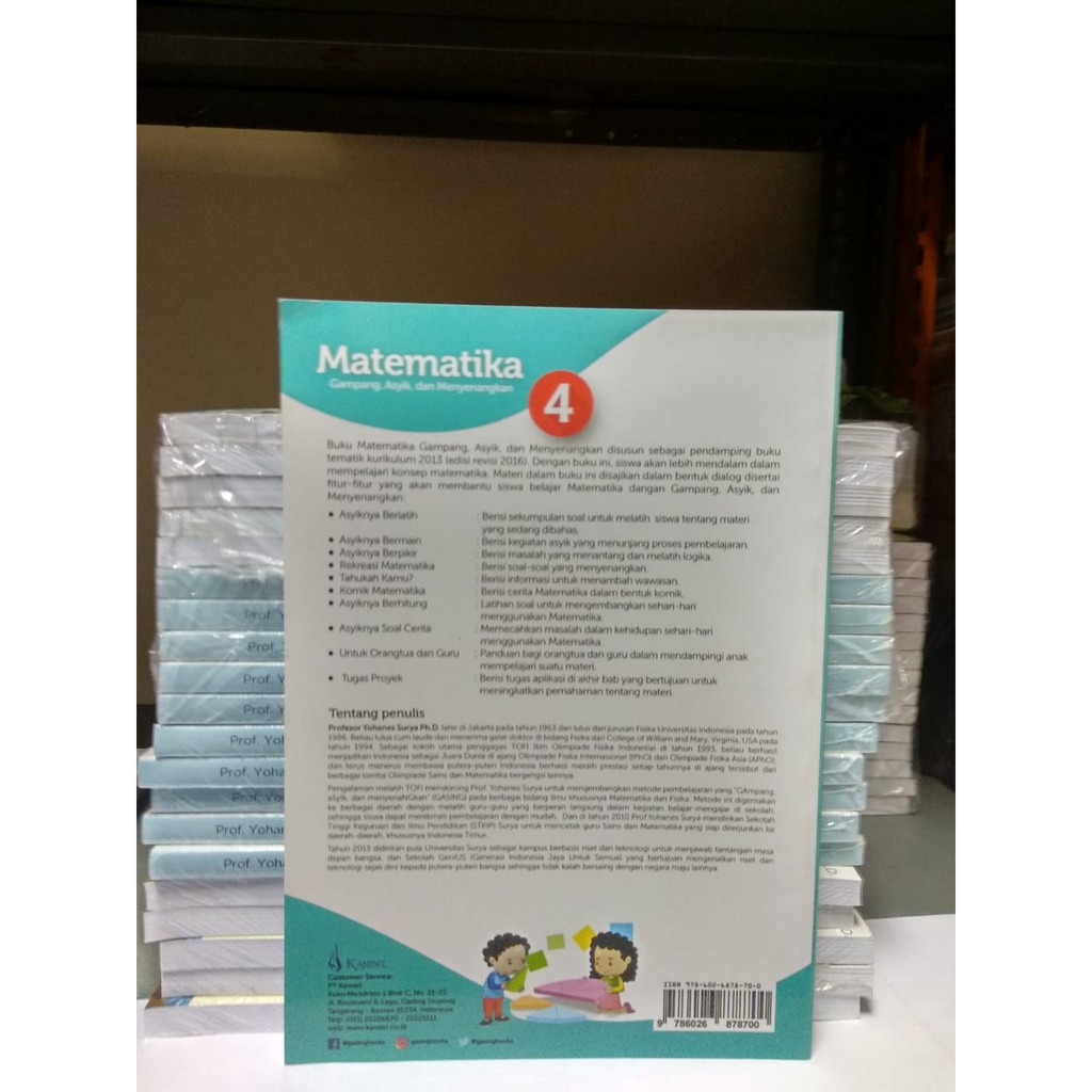 Buku Matematika GASING SD 4 Kurikulum 2013 k13 Karangan Prof. Yohanes Surya Ph.D
