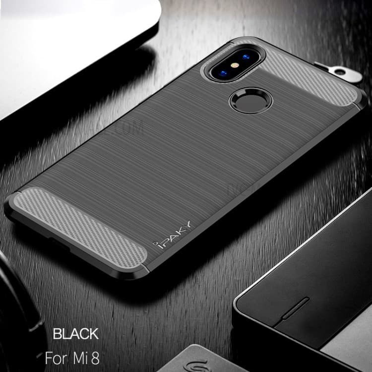 CASE SLIM FIT CARBON IPAKY XIAOMI MI 8 XIAOMI MI 8 BIASA SOFTCASE - FA