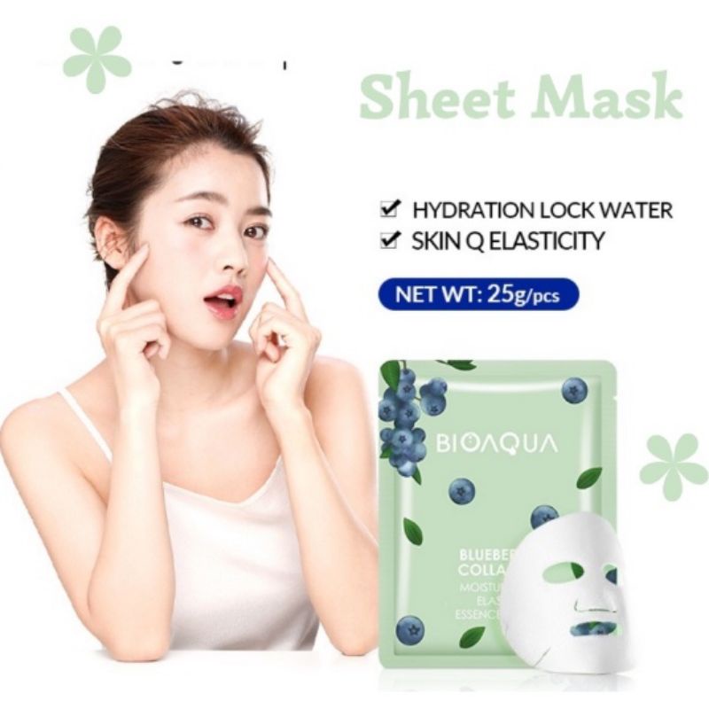 BIOAQUA SHEET MASK HYDRATING ESSENCE (☑️BPOM) - BRIGHTENING MOISTURIZING SKIN CARE MASKER WAJAH - FACE MASK BRIGHTENING - MOISTURIZER