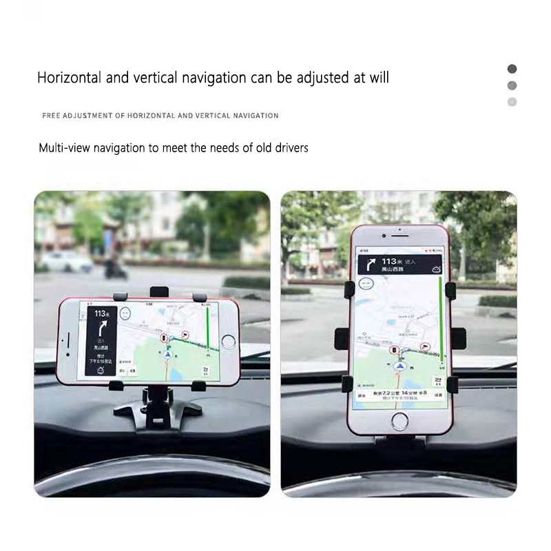 COD❤Holder Hp Dashboard Mobile Jepit 360 Degrees 3 In 1 Universal Aone