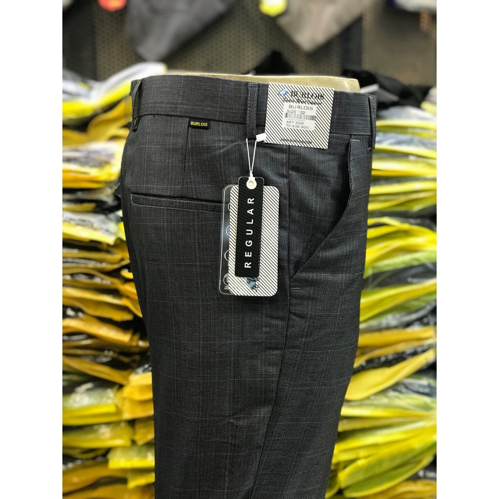 Celana kerja / celana kantor / celana reguler / celana mengkilat motif / celana terbaru burlois / squad