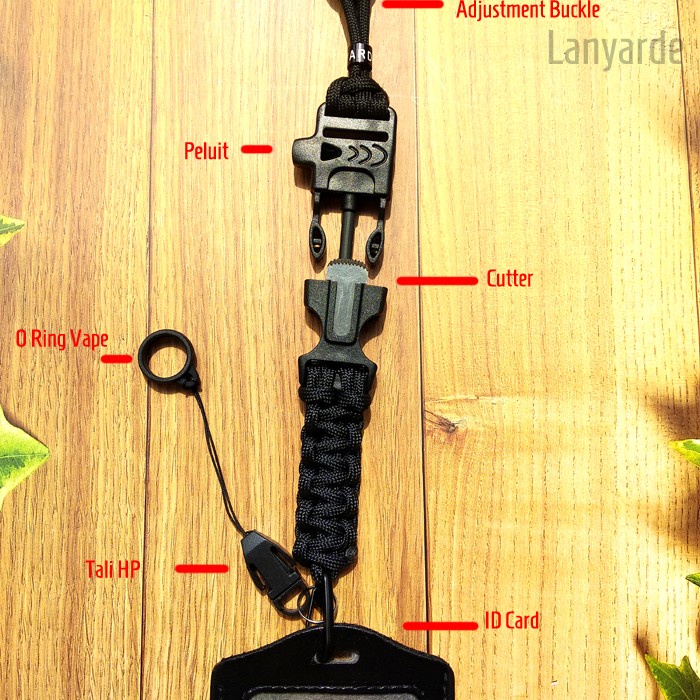 

Hadir (4263) Lanyard Outdoor Tag Id Card Holder Tali Leher Tempat Kartu Tali Murah