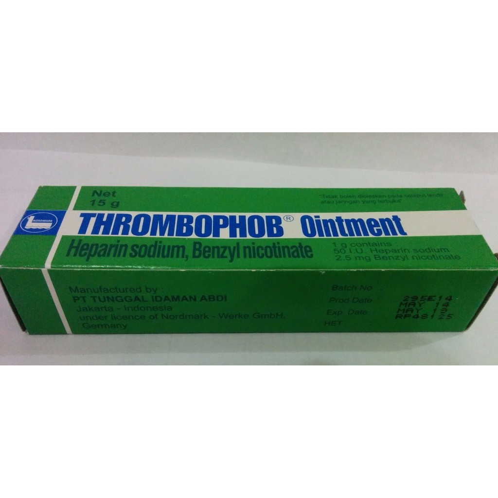 THROMBOPHOB OINT 15G / Salep Untuk Mengatasi Memar / Lebam / Bengkak