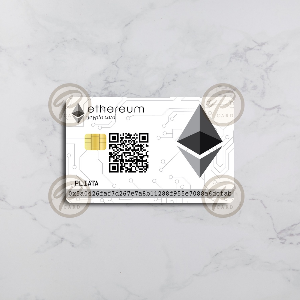 Ethereum Skin Card  - Card Cover Skin Sticker - PLIATA Stiker Kartu ATM, E-Money, E-Toll