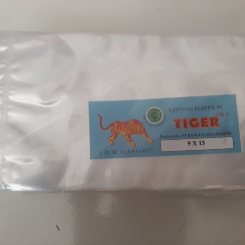plastik pp merk tiger 9 x15