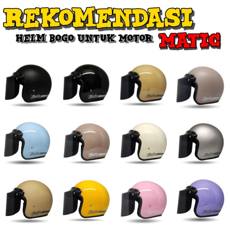 Rekomendasi Helm Bogo Retro Dewasa SNI Untuk Motor Matic