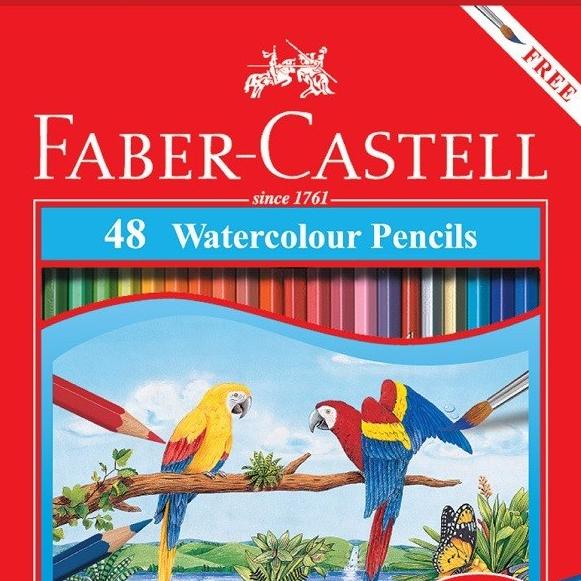 

Pensil Warna Faber Castell 48 Water colour / Free Kuas dan Rautan Slmh5 Kualitas Baik