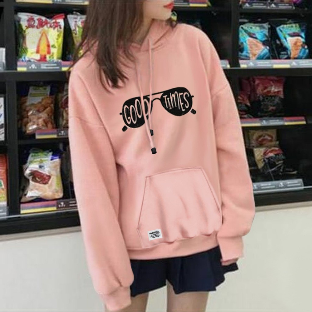 Parisdivarious Sweater Hoodie Jemper Good Times Bahan Fleece Size S - XXL (Pria &amp; Wanita)