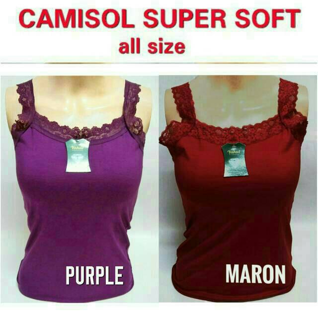 Tangtop Renda Wanita Polos Ukuran Standart  Fit XL Camisol Supersoft Standart All Size Tanktop Cewek