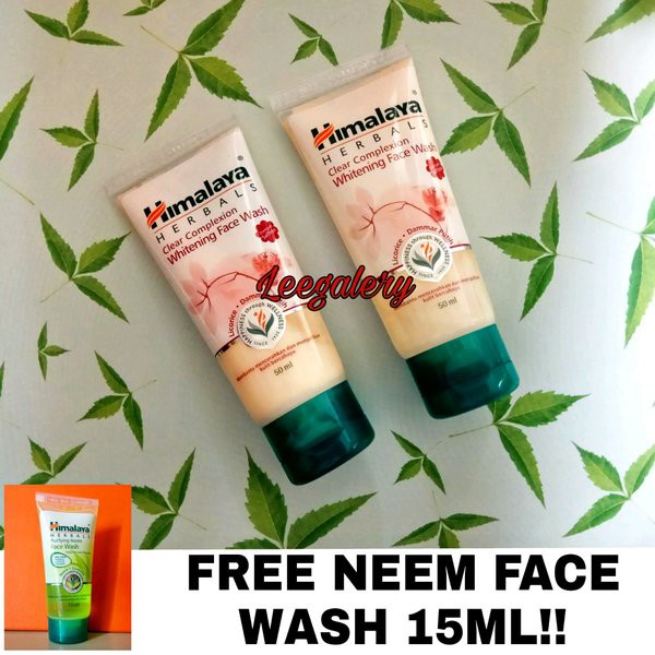 Paket Himalaya Clear Complexion Whitening Face Wash 50ML isi 2pcs MY6HT